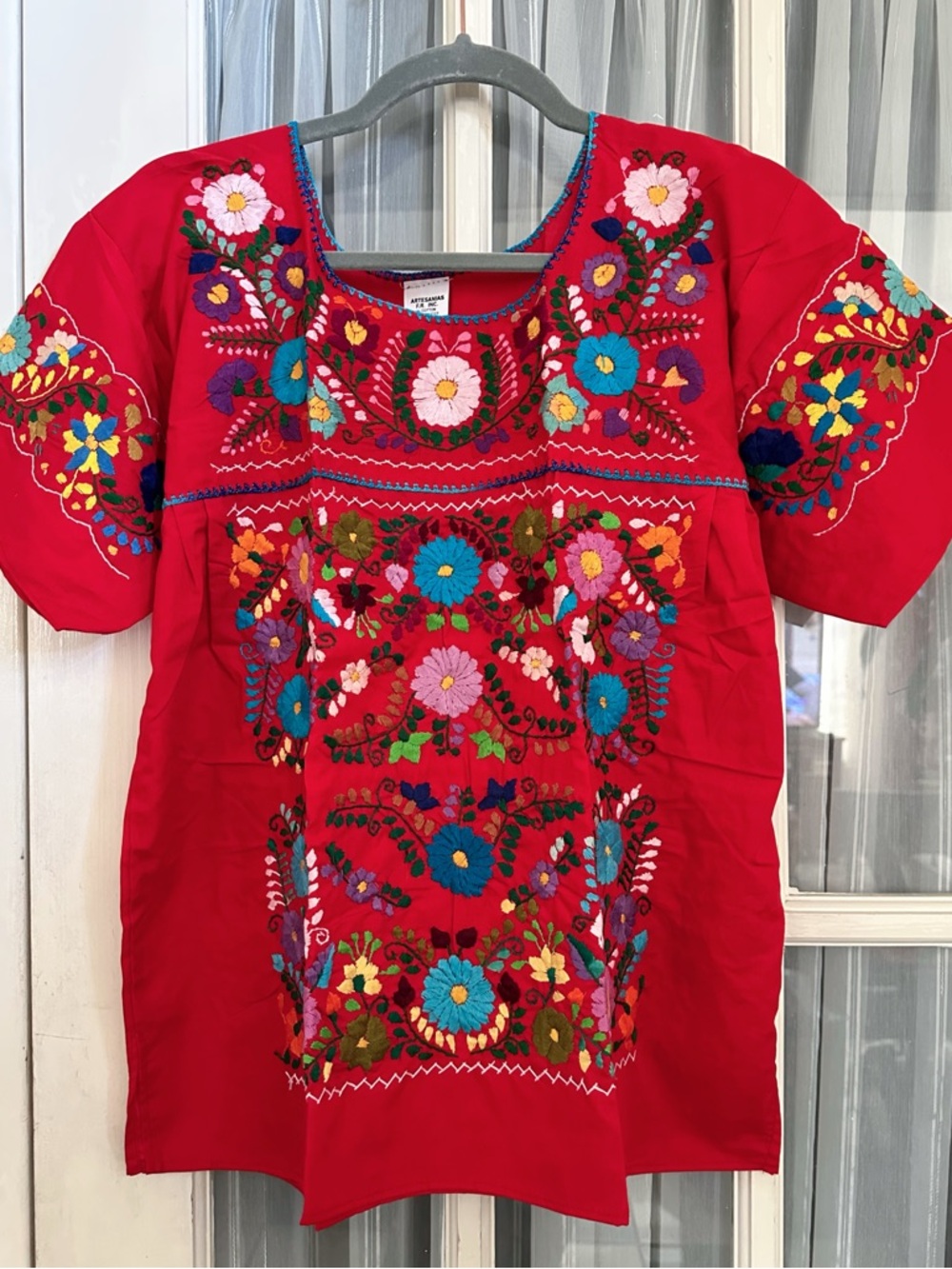 Mexican Boho Embroidered Top